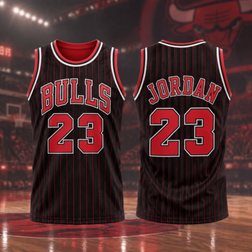 Custom Printed Michael Jordan Chicago Bulls 1996/97 Hardwood Classics Basketball Jersey