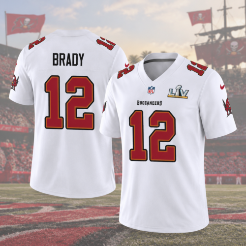 Custom Printed Women’s Tom Brady Tampa Bay Buccaneers Football Jersey
