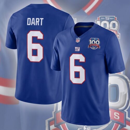 Men's New York Giants 100th Season All-Over Print Football Jersey