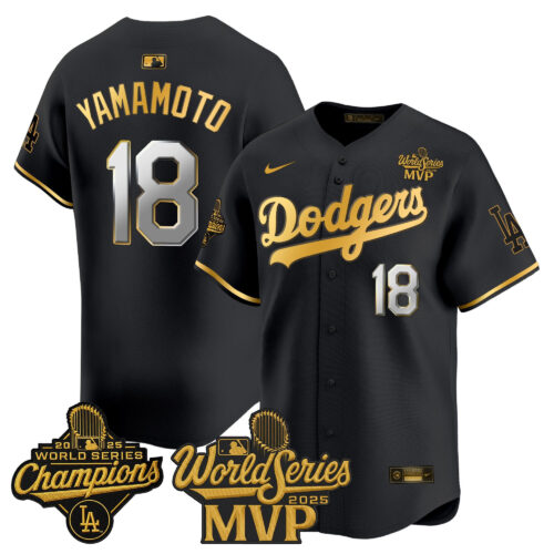 #18 Yoshinobu Yamamoto 2025 World Series MVP Vapor Premier Los Angeles Dodgers Limited Jersey - All Stitched