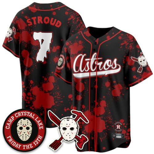 Men's Houston Astros 'Friday the 13th' Vapor Baseball Jersey - All Stitched