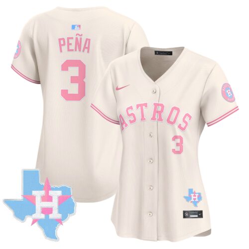 Women's Houston Astros Bubblegum Pink Vapor Premier Limited Jersey - Women