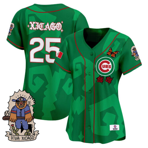 Women's 2025 Chicago Cubs Mexican Heritage Vapor Premier Limited Jersey - Stitched Women