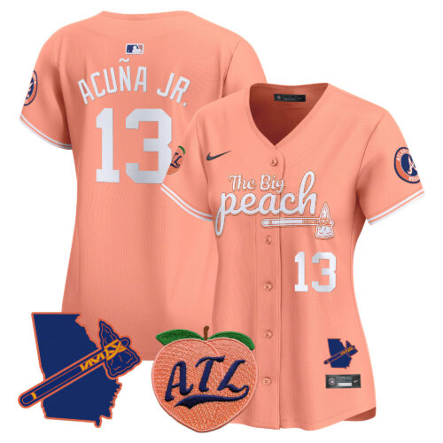 Women's Atlanta Braves The Big Peach Vapor Premier Limited Jersey V2 - Women