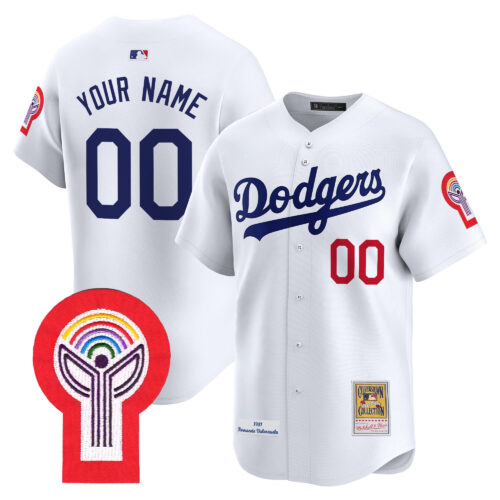Los Angeles Dodgers Fernando Valenzuela 1981 Cooperstown Custom Jersey - All Stitched