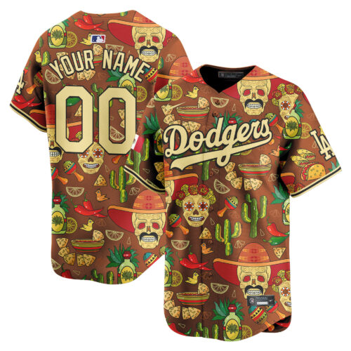 Los Angeles Dodgers Mexico Cinco De Mayo Vapor Premier Limited Custom Jersey - Printed