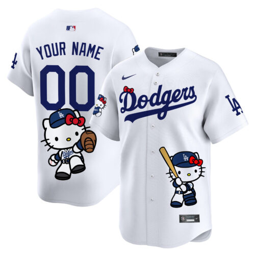 Los Angeles Dodgers Hello Kitty Vapor Premier Limited Custom Jersey - Printed