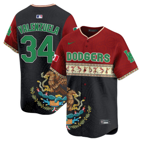 Men's Los Angeles Dodgers Mexico Aztec Vapor Premier Limited Jersey - Printed
