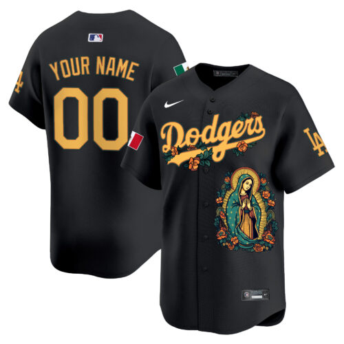 Los Angeles Dodgers Mexico Guadalupe Vapor Premier Limited Custom Jersey - Printed