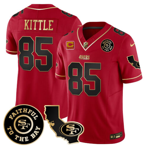 All Players San Francisco 49ers Faithful & California Patch Vapor Jersey - Men