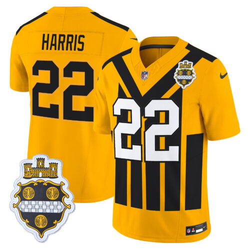 Men's Pittsburgh Steelers 1933 Patch Throwback Vapor Limited Jersey - All Stitched