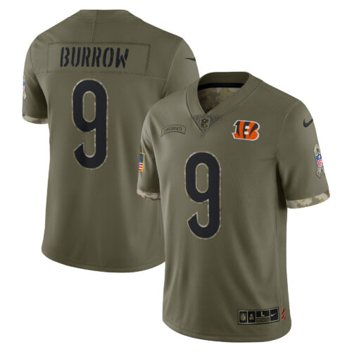 Cincinnati Bengals 2022 Salute To Service Limited Jersey - Olive - All Stitched